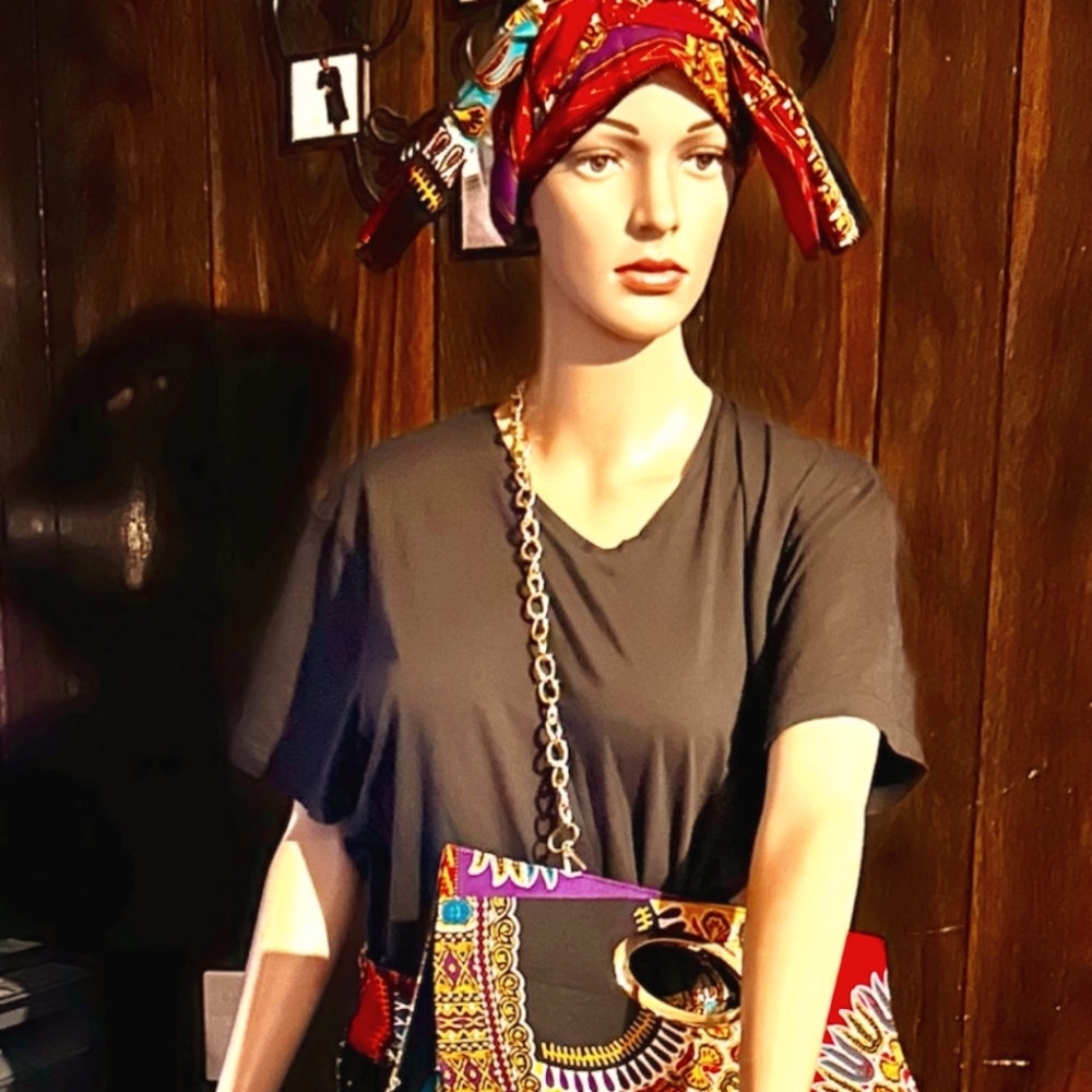African Print Skirt Set